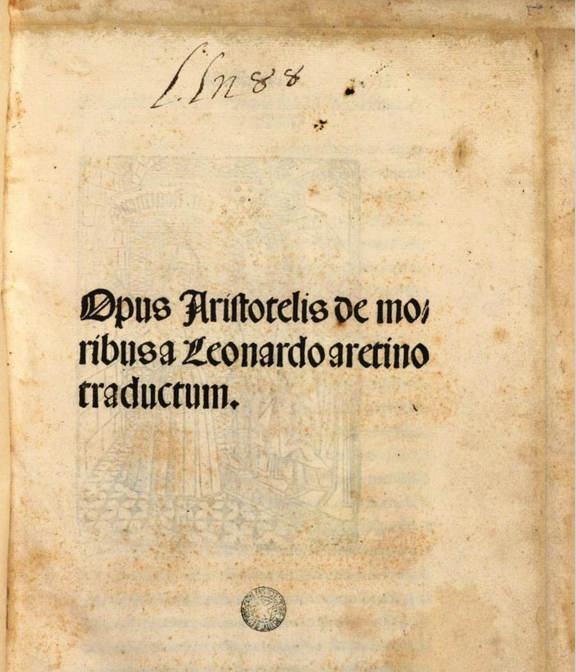 Imagen de portada del libro Opus Aristotelis de moribus