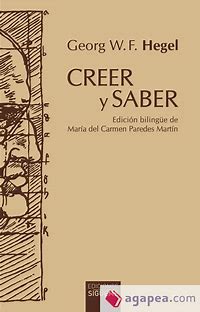 Imagen de portada del libro Creer y saber