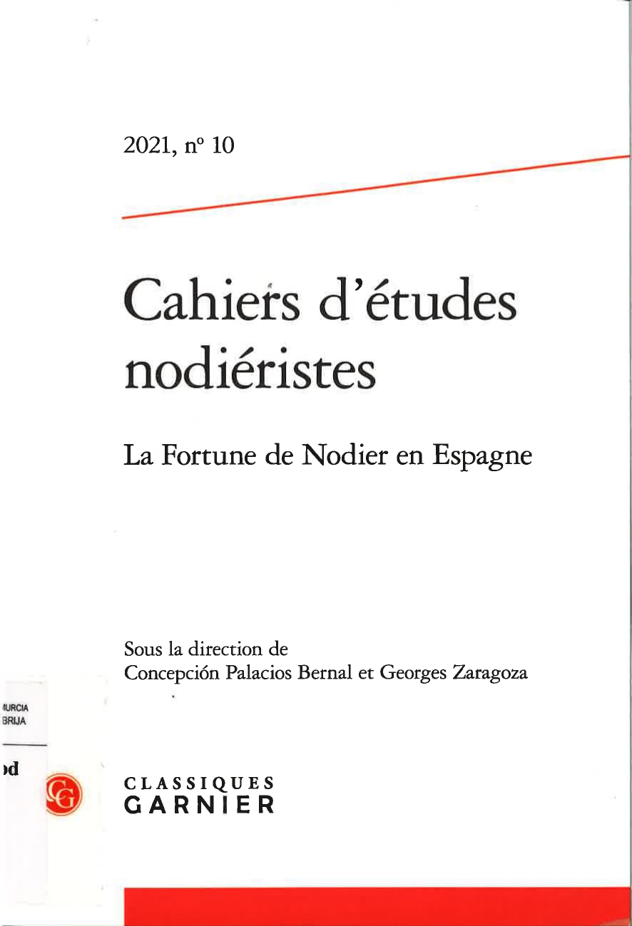 Imagen de portada del libro Cahiers d'études nodiéristes