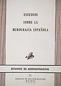 Imagen de portada del libro Estudios sobre la burocracía española