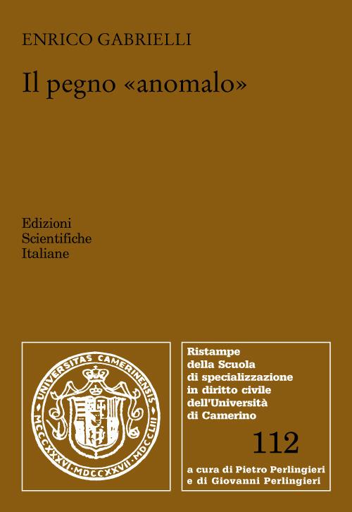 Imagen de portada del libro Il pegno "anomalo"