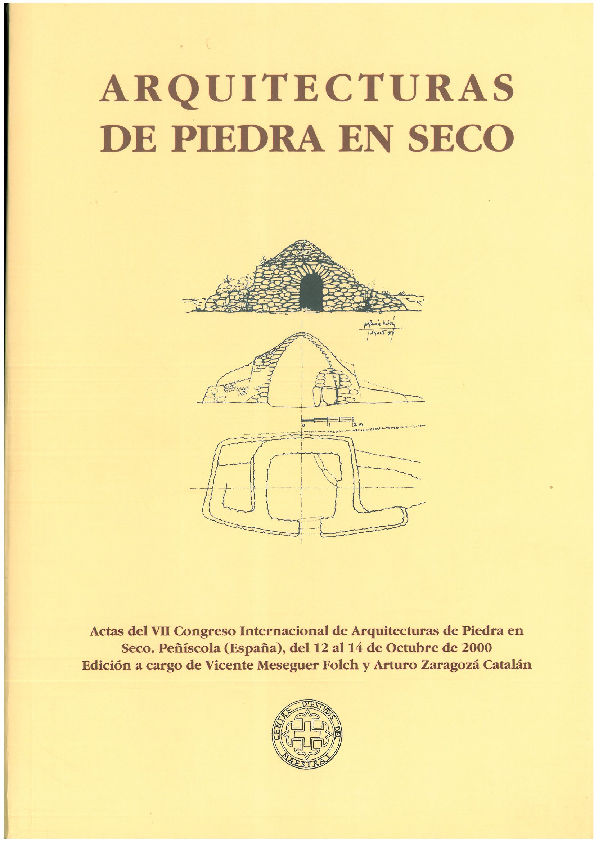 Imagen de portada del libro Actas del VII Congreso Internacional de Arquitecturas de Piedra en Seco