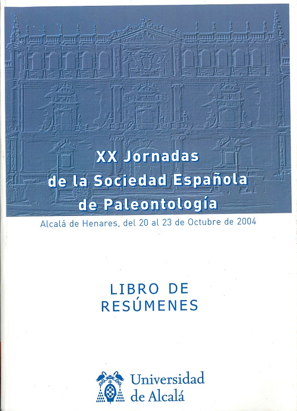 Imagen de portada del libro XX Jornadas de la Sociedad Española de Paleontología