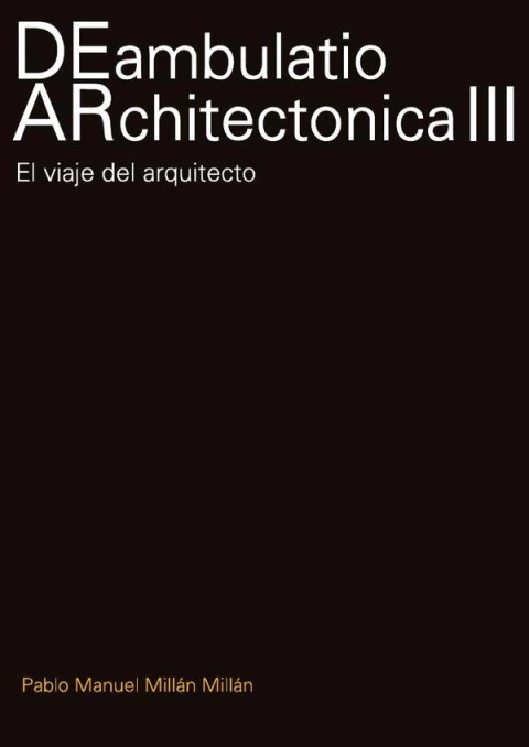 Imagen de portada del libro DEambulatio ARchitectonica III