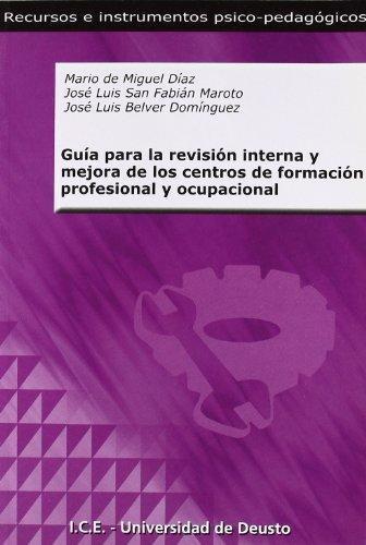 Imagen de portada del libro Guía para la revisión interna y mejora de los centros de Formación Profesional Ocupacional