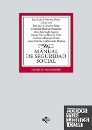 Imagen de portada del libro Manual de seguridad social