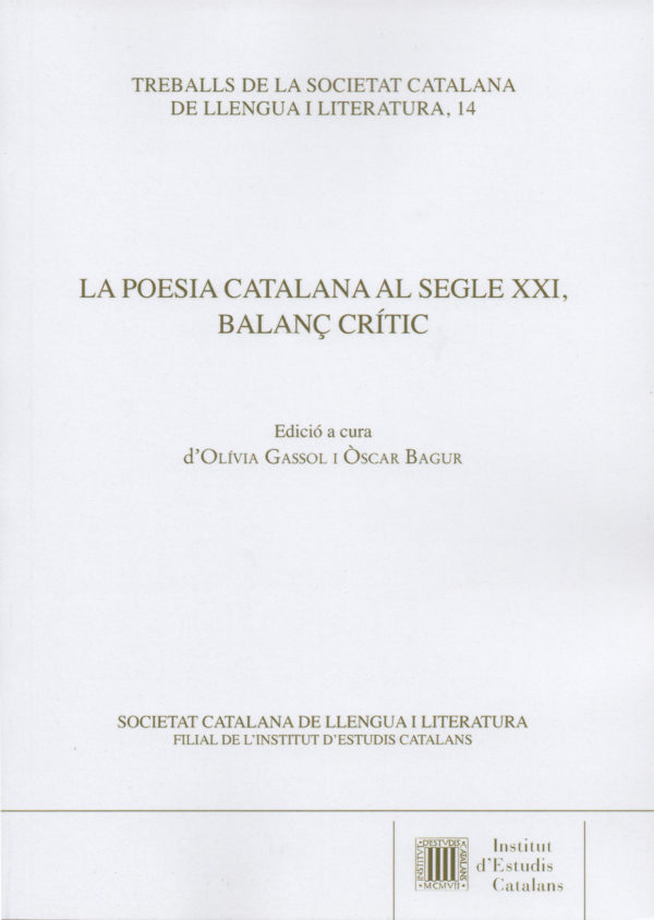 Imagen de portada del libro La poesia catalana al segle XXI, balanç crític