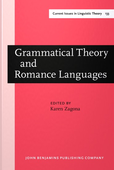 Imagen de portada del libro Grammatical theory and Romance languages