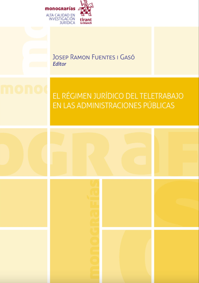 Imagen de portada del libro El régimen jurídico del teletrabajo en las administraciones públicas