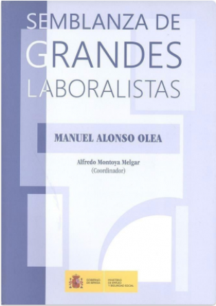 Imagen de portada del libro Semblanza del profesor Manuel Alonso Olea