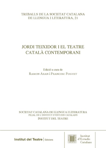 Imagen de portada del libro Jordi Teixidor i el teatre català contemporani