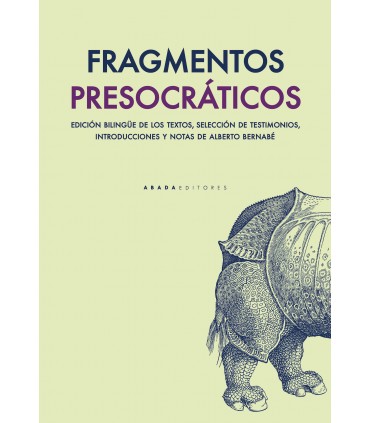 Imagen de portada del libro Fragmentos presocráticos
