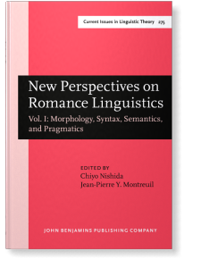 Imagen de portada del libro New Perspectives on Romance Linguistics : Vol. I: Morphology, Syntax, Semantics, and Pragmatics