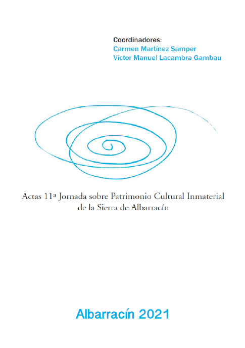 Imagen de portada del libro Actas 11ª Jornada sobre Patrimonio Cultural Inmaterial de la Sierra de Albarracín