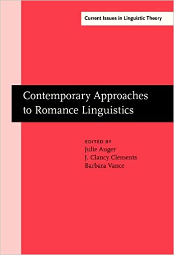 Imagen de portada del libro Contemporary Approaches to Romance Linguistics