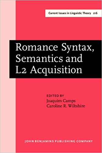 Imagen de portada del libro Romance Syntax, Semantics and L2 Acquisition