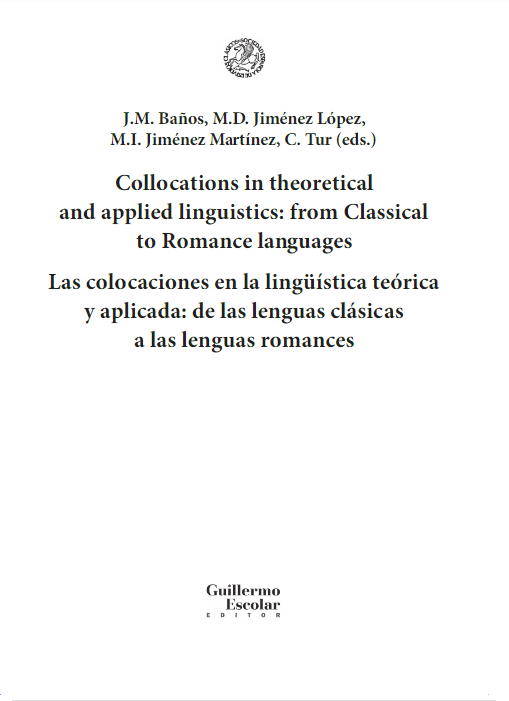 Imagen de portada del libro Collocations in theoretical and applied linguistics