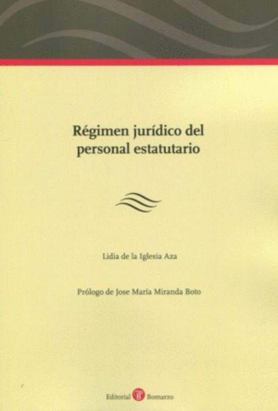 Imagen de portada del libro Régimen jurídico del personal estatutario