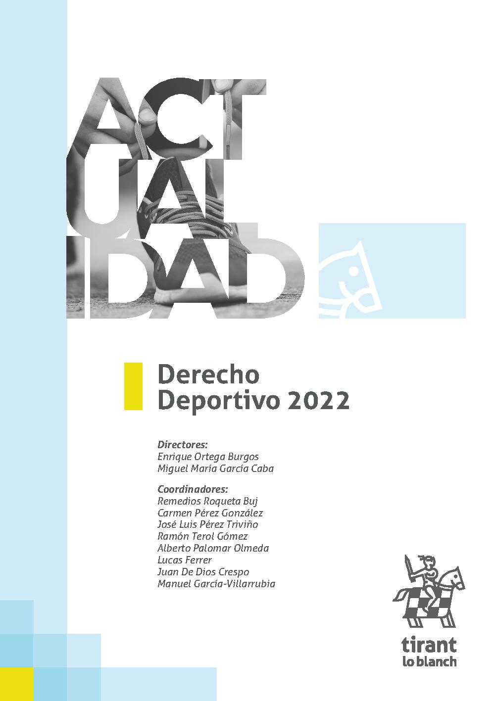 Imagen de portada del libro Derecho Deportivo 2022