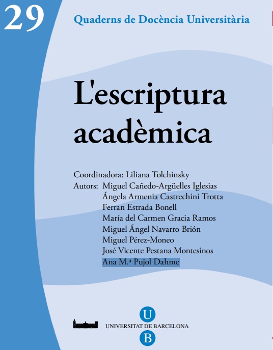 Imagen de portada del libro L'escriptura acadèmica