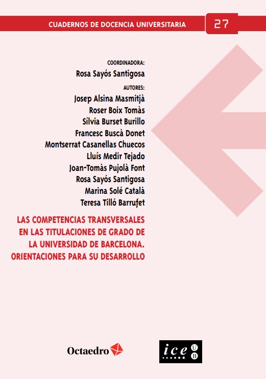 Imagen de portada del libro Las competencias transversales en las titulaciones de grado