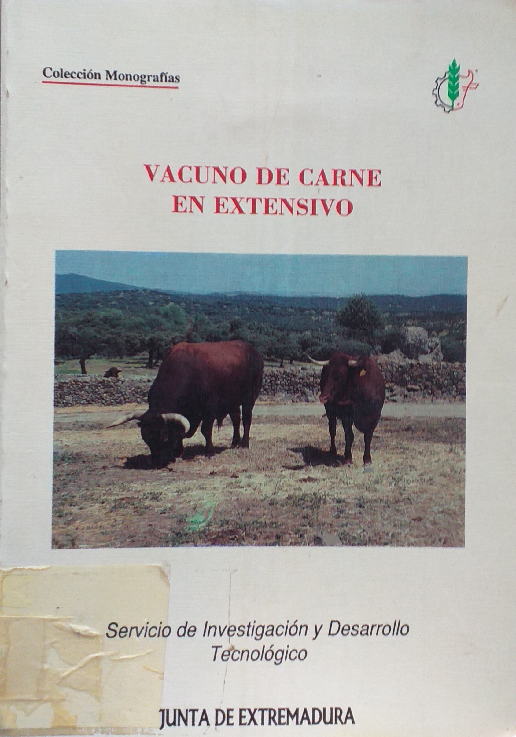 Imagen de portada del libro Vacuno de carne en extensivo