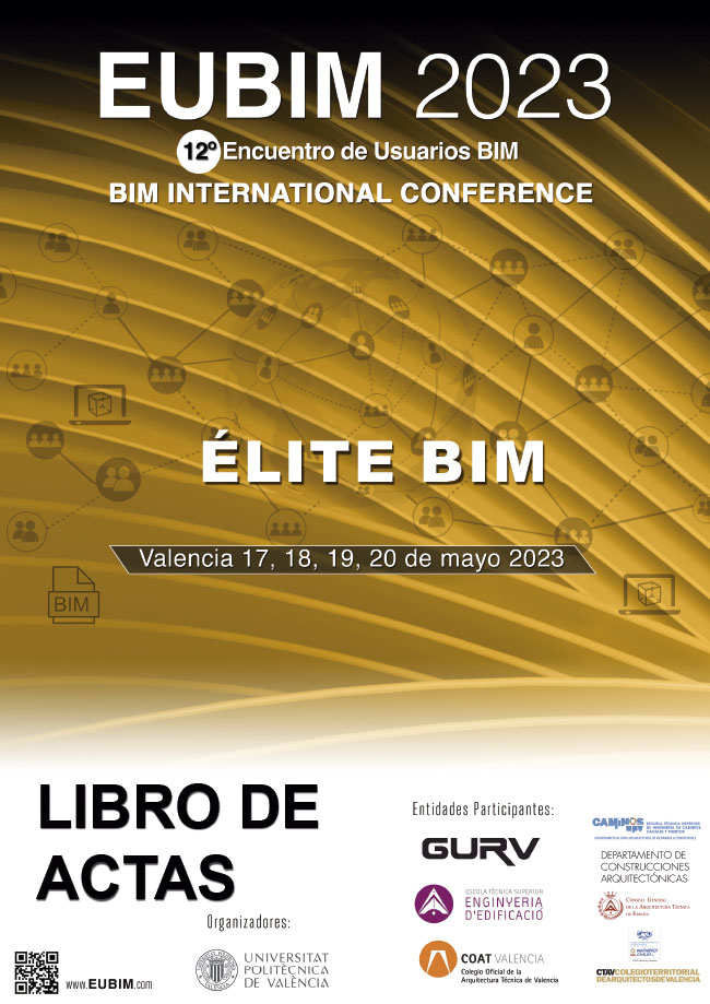 Imagen de portada del libro EUBIM 2023. Congreso internacional BIM/ 12º encuentro de usuarios BIM