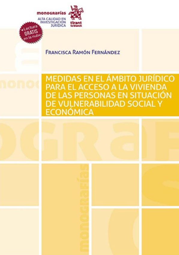Imagen de portada del libro Medidas en el ámbito jurídico para el acceso a la vivienda de las personas en situación de vulnerabilidad social y económica