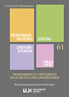 Imagen de portada del libro Transparencia e integridad en la institución universitaria