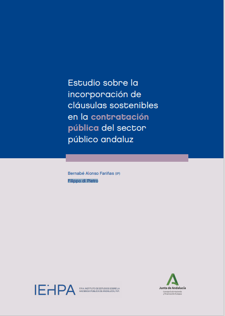 Imagen de portada del libro Estudio sobre la incorporación de cláusulas sostenibles en la contratación pública del sector público andaluz