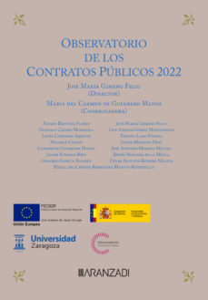 Imagen de portada del libro Observatorio de los contratos públicos 2022