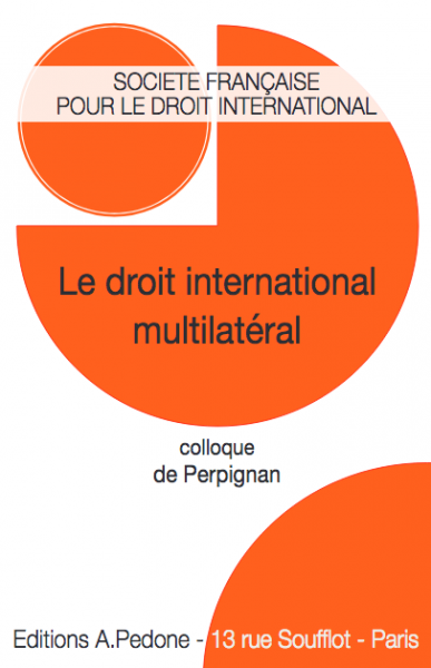 Imagen de portada del libro Le droit international multilatéral