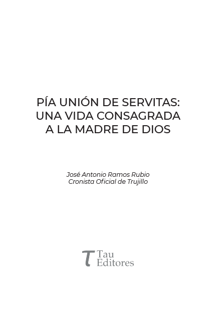 Imagen de portada del libro Pía Unión de Servitas
