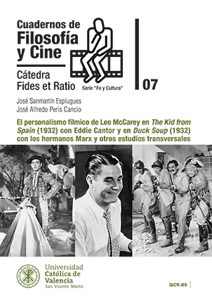 Imagen de portada del libro El personalismo fílmico de Leo McCarey en The kid from Spain (1932) con Eddie Cantor y en Duck Soup (1932) con los hermanos Marx y otros estudios transversales