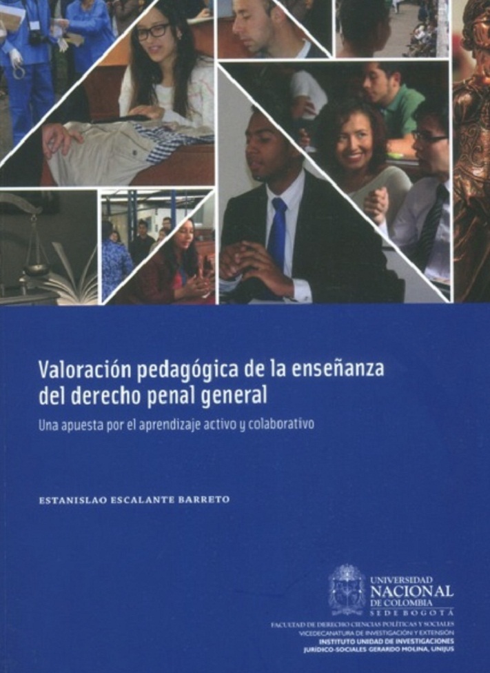 Imagen de portada del libro Valoración pedagógica de la enseñanza del derecho penal general