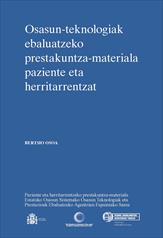 Imagen de portada del libro Osasun-teknologiak ebaluatzeko prestakuntza-materiala paziente eta herritarrentzat