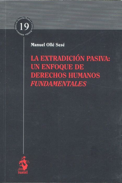 Imagen de portada del libro La extradición pasiva