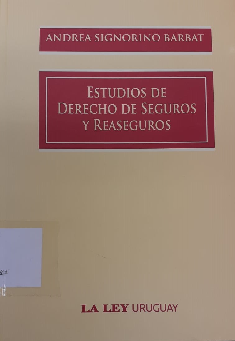 Imagen de portada del libro Estudios de Derecho de Seguros y Reaseguros