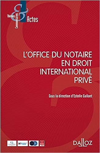 Imagen de portada del libro L'office du notaire en droit international privé