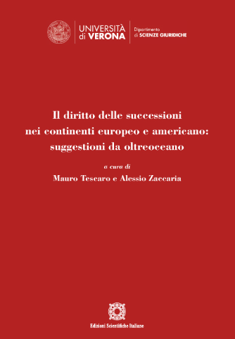 Imagen de portada del libro Il diritto delle successioni nei continenti europeo e americano