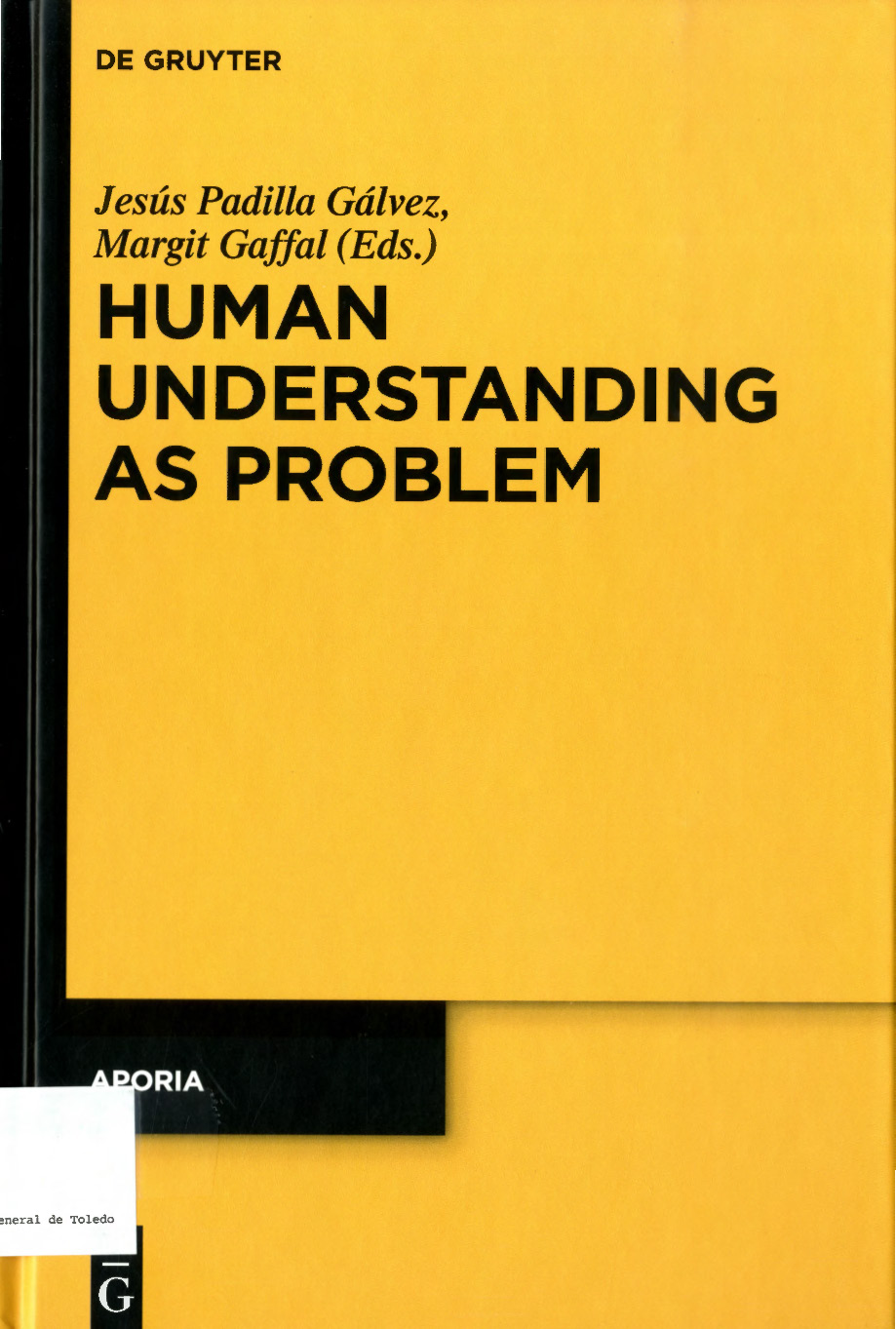 Imagen de portada del libro Human understanding as problem