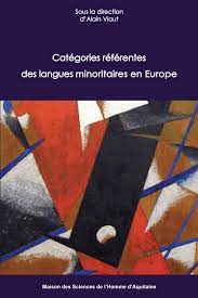 Imagen de portada del libro Catégories référentes des langues minoritaires en Europe