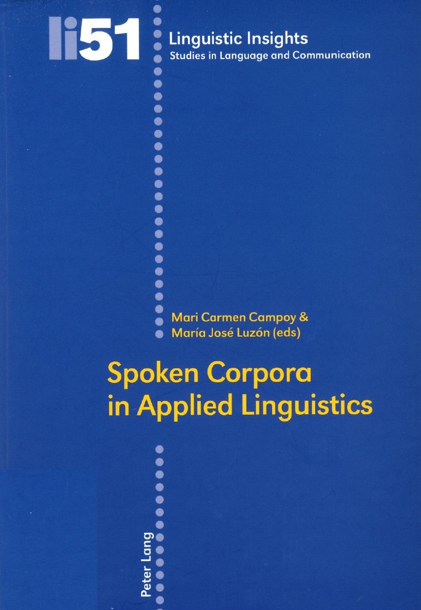 Imagen de portada del libro Spoken corpora in applied linguistics