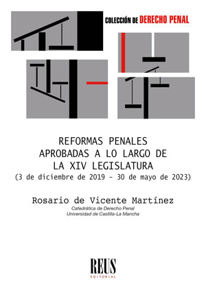 Imagen de portada del libro Reformas penales aprobadas a lo largo de la XIV legislatura