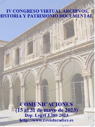 Imagen de portada del libro IV Congreso virtual Archivos, Historia y Patrimonio Documental (15 al 31 de mayo de 2023)