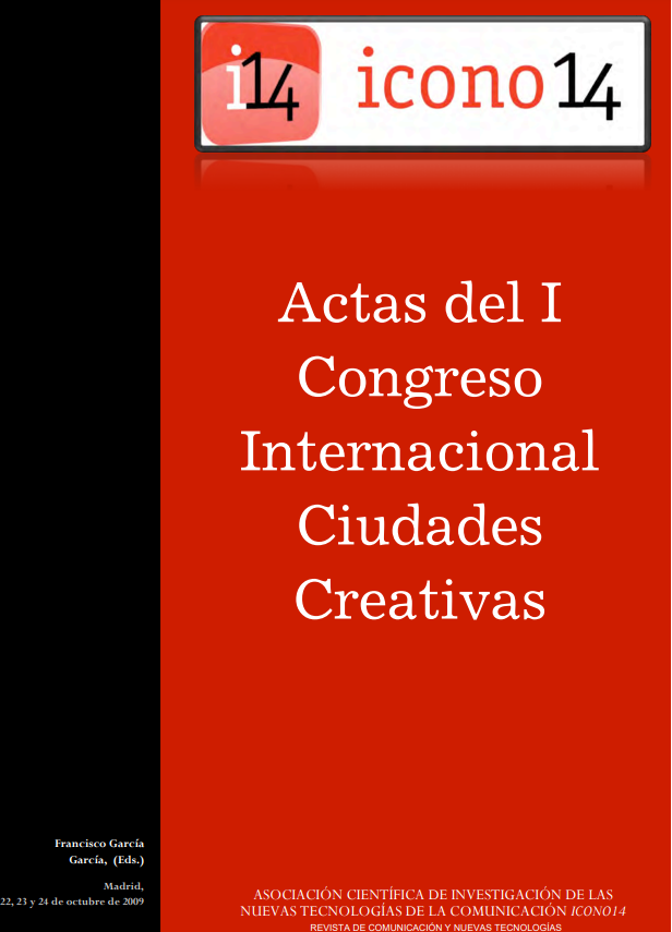 Imagen de portada del libro Actas del I Congreso Internacional Ciudades Creativas