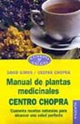 Imagen de portada del libro Manual de plantas medicinales "Centro Chopra"