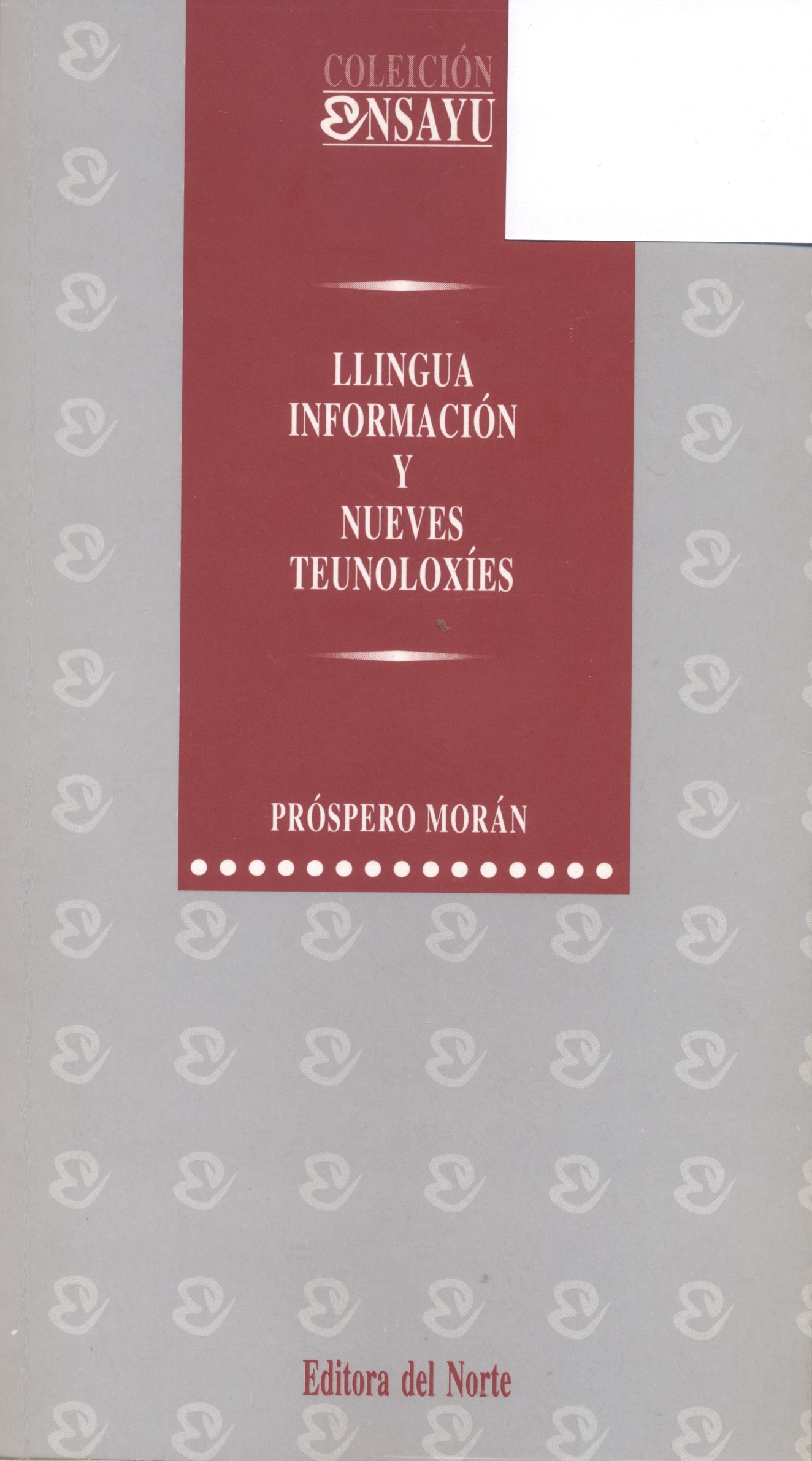 Imagen de portada del libro Llingua, información y nueves teunoloxíes