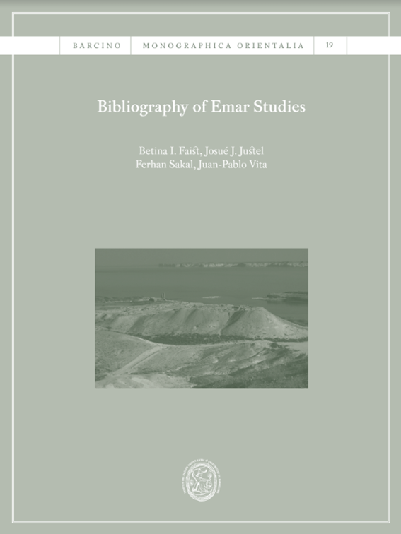 Imagen de portada del libro Bibliography of Emar studies