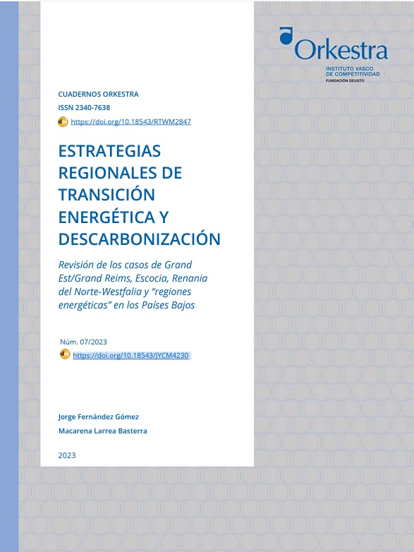 Imagen de portada del libro Estrategias regionales de transición energética y descarbonización